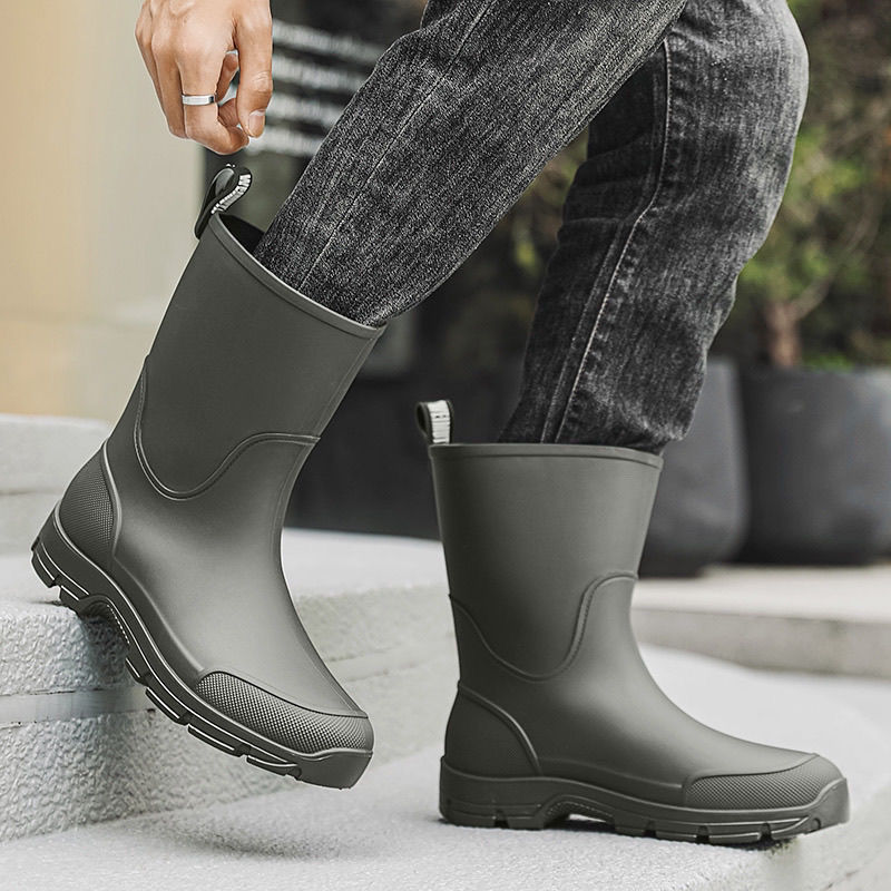 Unisex yağmur çizmeleri moda o - Fishing Boots incelemesi ve fiyatı